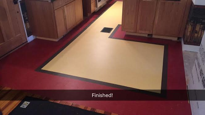 Natural Marmoleum for a Custom Look